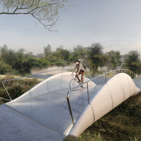 FLOWIN' FOOTBRIDGE — 3D-Printed Design — Barberio Colella Architetti